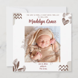 FOTO BABY AANKONDIGING - AANPASBAAR