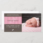 FOTO BABY AANKONDIGING :: happy feet 1L (Voorkant / Achterkant)