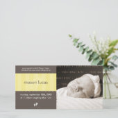 FOTO BABY AANKONDIGING :: Happy feet 6L (Staand voorkant)