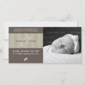 FOTO BABY AANKONDIGING :: happy feet 8L (Voorkant)