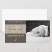 FOTO BABY AANKONDIGING :: happy feet 8L (Voorkant / Achterkant)