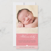 FOTO BABY AANKONDIGING :: heerlijk type 1 (Voorkant)