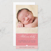 FOTO BABY AANKONDIGING :: heerlijk type 1 (Voorkant / Achterkant)