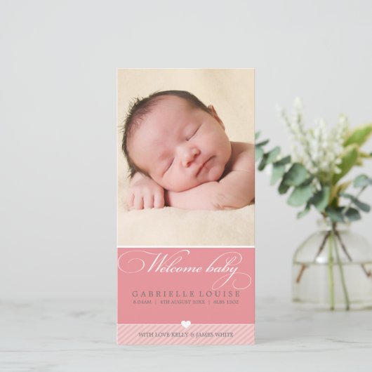 FOTO BABY AANKONDIGING :: heerlijk type 1 (Staand voorkant)