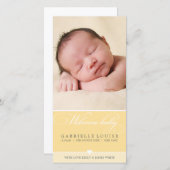 FOTO BABY AANKONDIGING :: mooi type 2 (Voorkant / Achterkant)