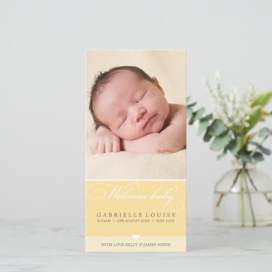 FOTO BABY AANKONDIGING :: mooi type 2 (Staand voorkant)