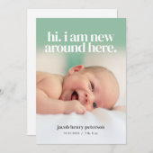 Foto Baby Aankondiging of Geboorte Aankondiging (Voorkant / Achterkant)