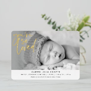 FOTO BABY AANKONDIGING schattig je wordt zo bemind