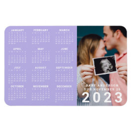 Foto Baby Aankondiging Verwacht in 2023 Kalender Magneet
