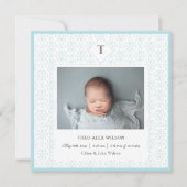 Foto Baby Boy Name Birth Notice Aankondiging (Voorkant)