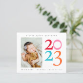 Foto Baby Dank je geboorteaankondiging (Staand voorkant)