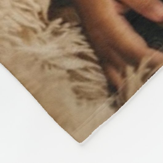 Foto baby fleece deken (Hoek)