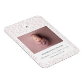 Foto Baby Girl Name Birth Notice Magneet (Rechterzijde)