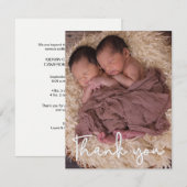 Foto Baby koninklijke tweelingbaby's (Voorkant / Achterkant)