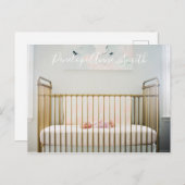 Foto baby Post Card aankondiging Briefkaart (Voorkant / Achterkant)