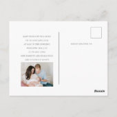 Foto baby Post Card aankondiging Briefkaart (Achterkant)