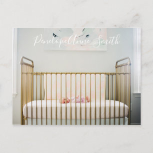 Foto baby Post Card aankondiging Briefkaart