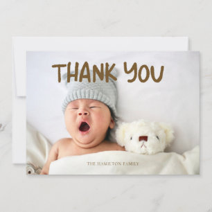 Foto Baby shower Bijbelvers Dank u Bedankkaart