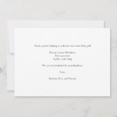 Foto Baby shower Christelijk Bedankkaart (Achterkant)