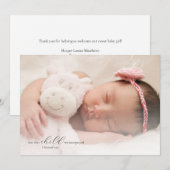 Foto Baby shower Christelijk Bedankkaart (Voorkant / Achterkant)