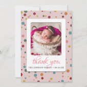 Foto Baby Shower Geboorteaankondiging Bedankt (Voorkant)