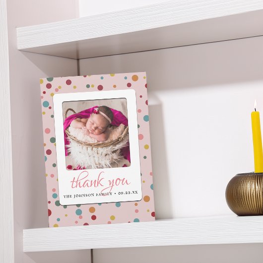 Foto Baby Shower Geboorteaankondiging Bedankt