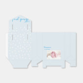 Foto Baby shower Party Blauw Bedankdoosjes (Uitgevouwen)