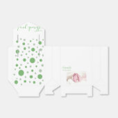 Foto Baby shower Party Green Circles Bedankdoosjes (Uitgevouwen)