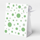 Foto Baby shower Party Green Circles Bedankdoosjes (Achterkant)