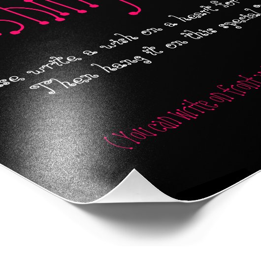 Foto baby shower Wishing Tree Foto Afdruk (Hoek)