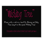 Foto baby shower Wishing Tree Foto Afdruk (Voorkant)