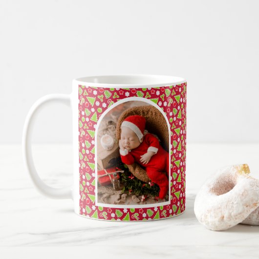 Foto Baby's Eerste Kerstmis Koffiemok (Met donut)