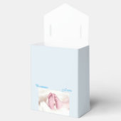 Foto babyshower Feestje Blauw Bedankdoosjes (Geopend)