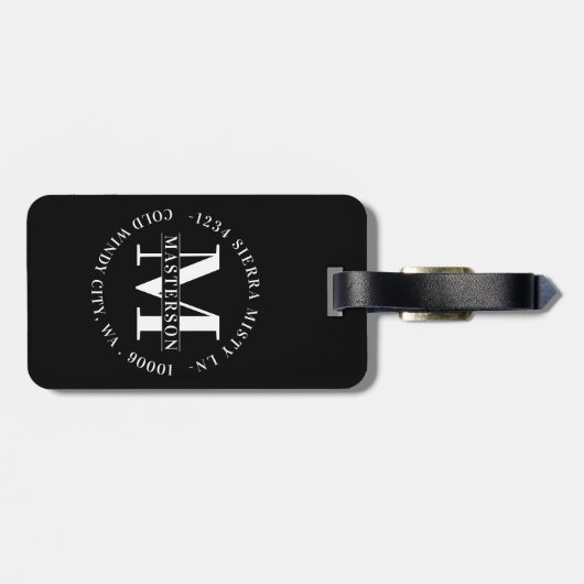 Foto Bagagelabel (Achterkant horizontaal)