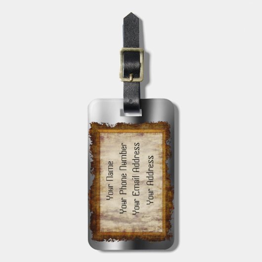 Foto bagagelabel (Voorkant verticaal)