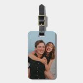 Foto Bagagelabel - Voeg uw foto en aangepaste teks (Voorkant verticaal)