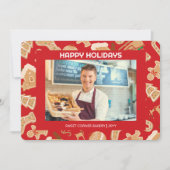 Foto Bakkerij Gingerbread Dank u vakantie Kaart (Voorkant)