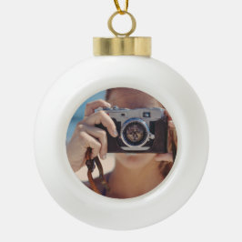 Foto Bal Ornament - Keramisch Kerst Geschenk