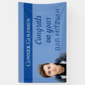 Foto Banner! Aangepaste Bar Mitzvah Banner (Verticaal)