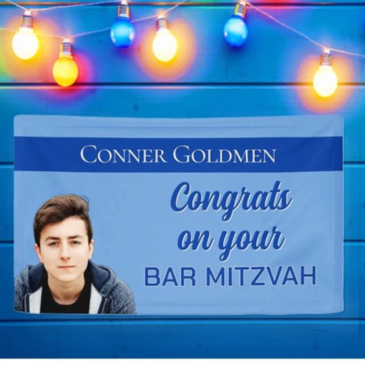 Foto Banner! Aangepaste Bar Mitzvah Banner