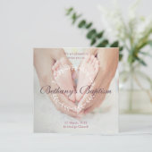 Foto Baptism Invite Kaart (Staand voorkant)