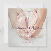 Foto Baptism Invite Kaart (Voorkant)