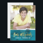 FOTO BAR MITZVAH blauwgroen blauw waterverf gouden Kaart<br><div class="desc">door kat massard >> kat@simplysweetPAPERIE.com <<<< een trendy uitnodigingsontwerp voor de BAR MITZVAH Setup van uw kind als sjabloon is het eenvoudig voor u om uw eigen details toe te voegen of op de aanpassingsknop te drukken en tekst, lettertypen, grootten enz. toe te voegen of te wijzigen TIP: 1. Als...</div>