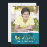 FOTO BAR MITZVAH blauwgroen blauw waterverf gouden Kaart<br><div class="desc">door kat massard >> kat@simplysweetPAPERIE.com <<<< een trendy uitnodigingsontwerp voor de BAR MITZVAH Setup van uw kind als sjabloon is het eenvoudig voor u om uw eigen details toe te voegen of op de aanpassingsknop te drukken en tekst, lettertypen, grootten enz. toe te voegen of te wijzigen TIP: 1. Als...</div>