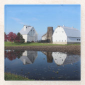 foto Barn Reflection Glazen Onderzetter (Voorkant)