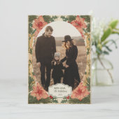 Foto Barokke Hulst Kerstmis Feestdagenkaart (Staand voorkant)