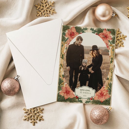 Foto Barokke Hulst Kerstmis Feestdagenkaart