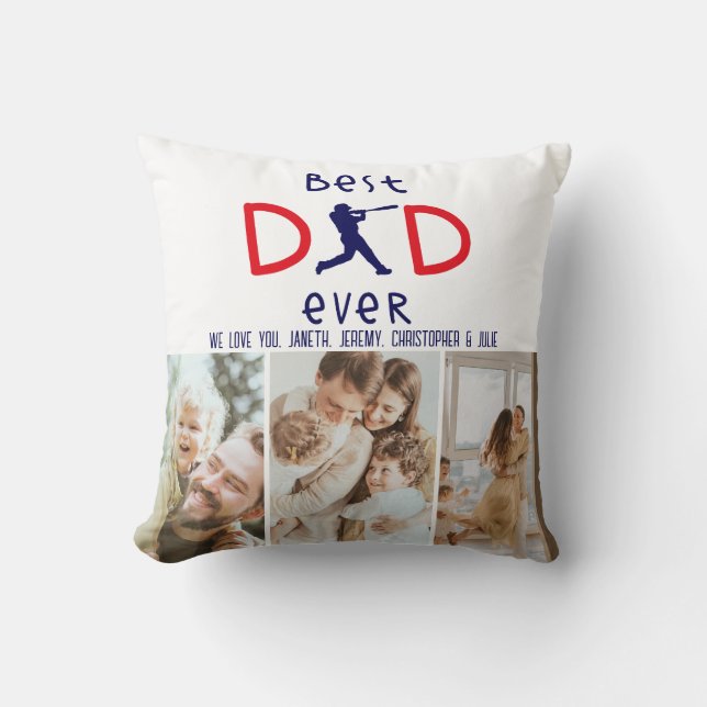 Foto Baseball Keepsake We Love You Vaders Day Kussen (Voorkant)