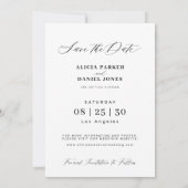 Foto basiskaart voor vellum bruiloft opslaan van d save the date (Achterkant)