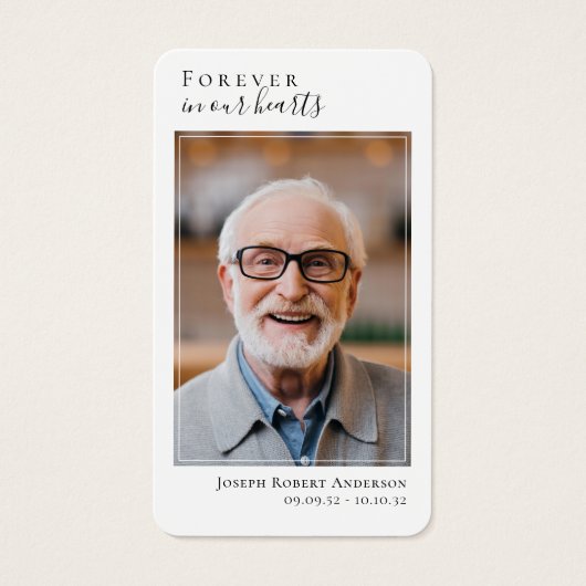 Foto Beach Memorial Prayer Kaart (Voorkant)